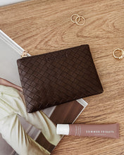 Load image into Gallery viewer, KUTA PURSE WOVEN CHOCOLATE