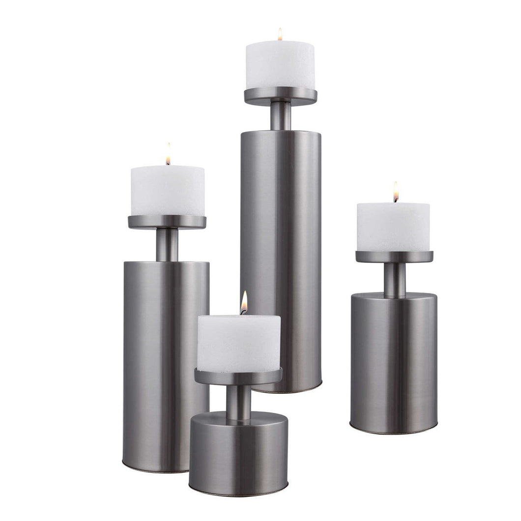 XLGE SILVER CANDLEHOLDER