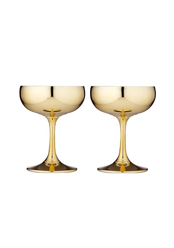 AURORA GOLD S/2 COUPE GLASS