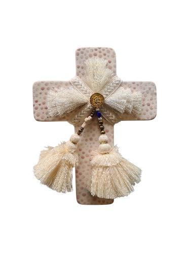 MEDIUM CROSS HERMES PINK SPOTS