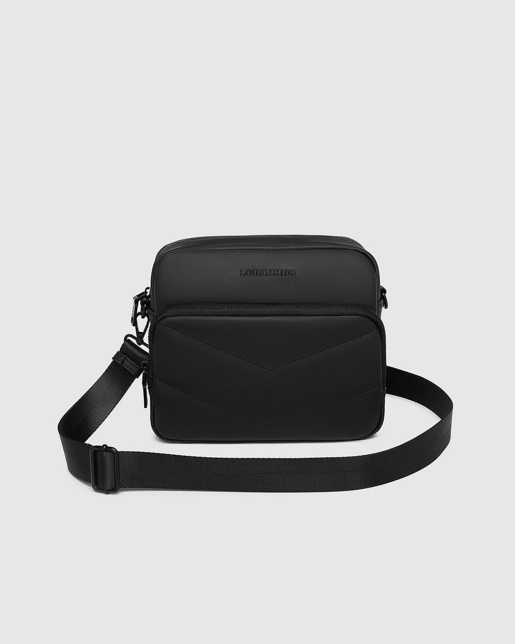 LONDON BLACK CAMERA CROSSBODY BAG