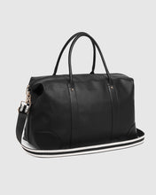 Load image into Gallery viewer, ALEXIS BLACK STRIPE WEEKENDER
