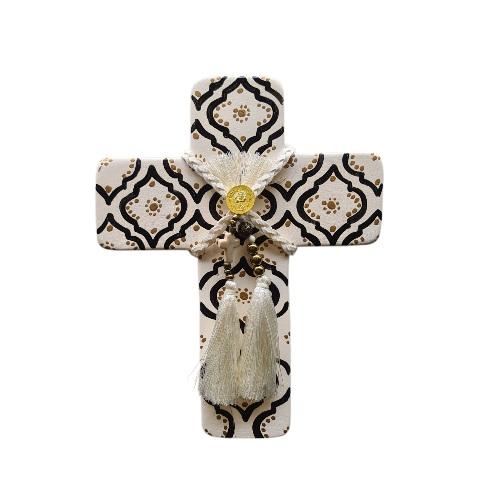 MEDIUM CROSS MARRAKECH BLACK WHITE