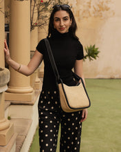 Load image into Gallery viewer, CLARE SHOULDER BAG - RAFFIA BLACK
