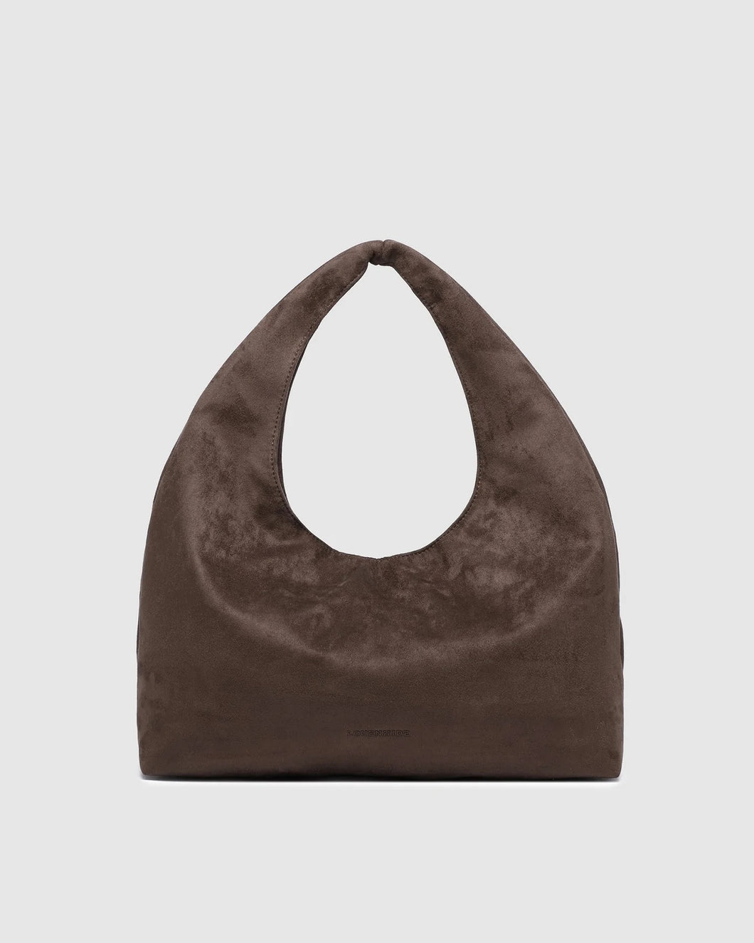 MONACO CHOCOLATE SUEDE SHOULDER BAG