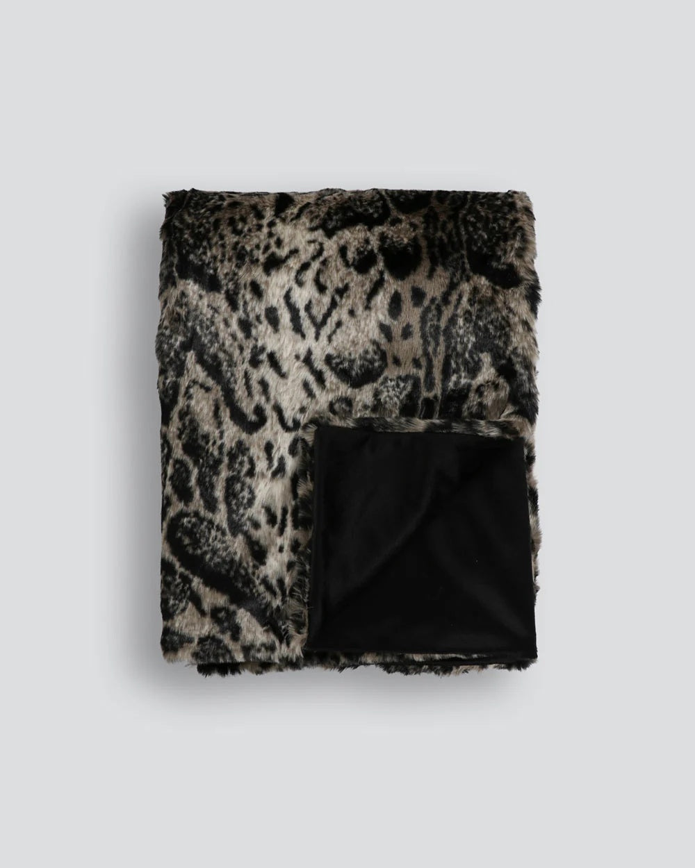 FAUX FUR THROW AFRICAN LEOPARD 150X180