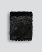 Load image into Gallery viewer, FAUX FUR THROW BLACK TIGER 150X180
