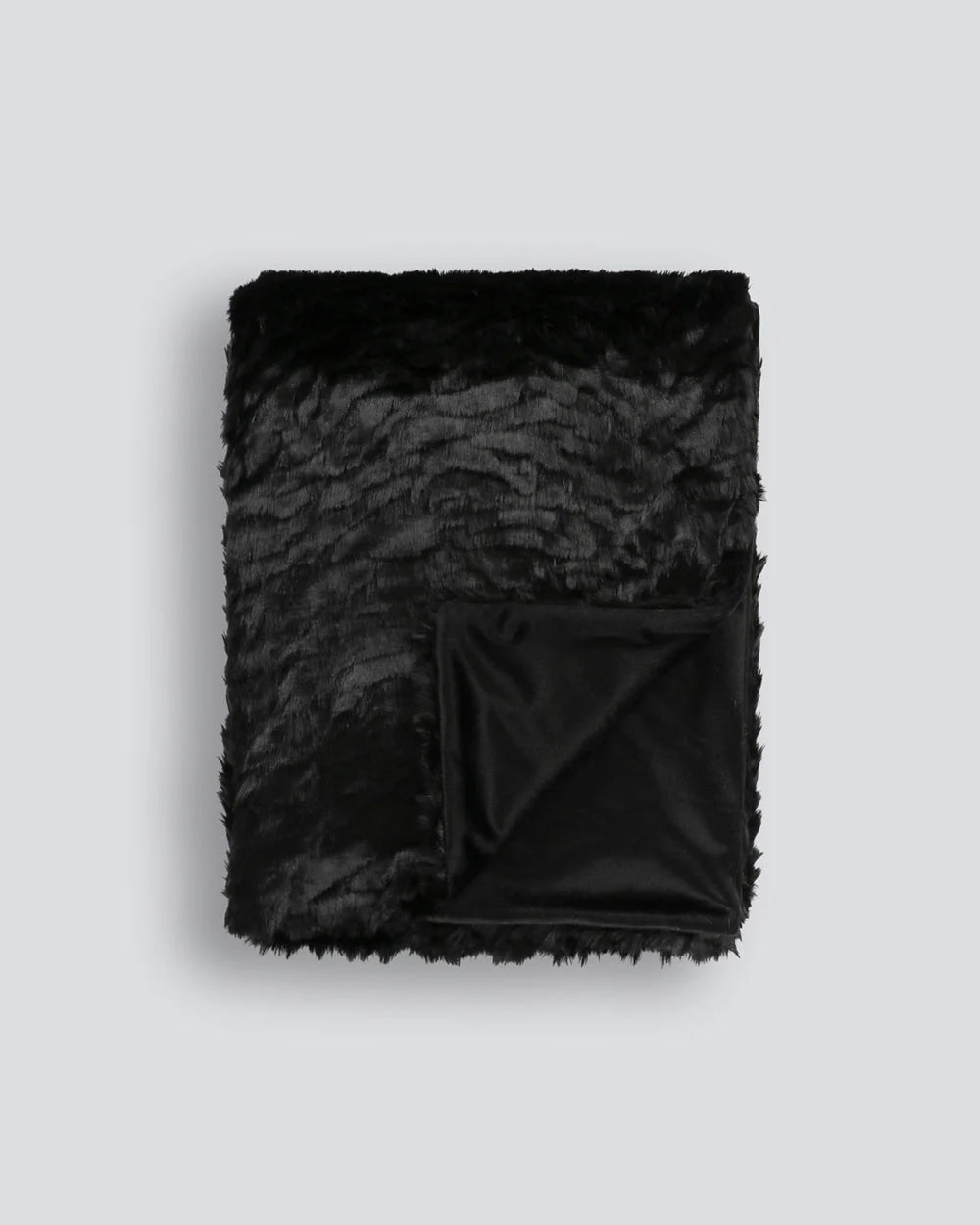 FAUX FUR THROW BLACK TIGER 150X180