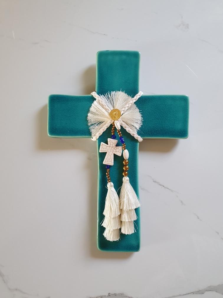 LARGE CROSS ATHENA TURQUOISE