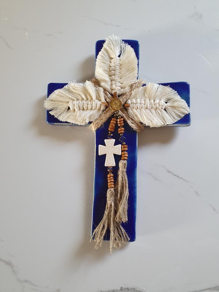 LARGE CROSS MERAKI COBALT